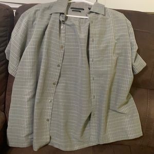 Green cami color short sleeve silk to touch